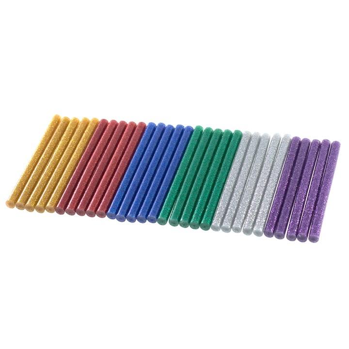 30pc Glitter Hot Melt Glue Gun Sticks (7x100mm)