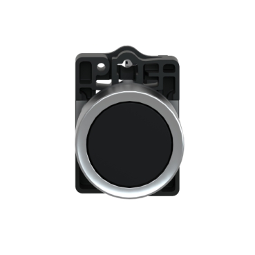 Schneider Electric PB,FLUSH,BLACK,1NO