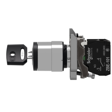 شنايدر سيليكتور سويتش معدنى عاده بمفتاح (بواحد كونتاكت)