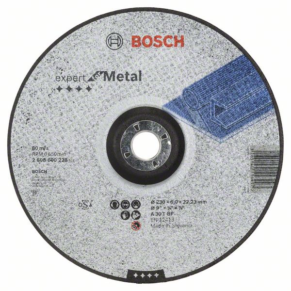 Bosch Expert For Metal Grinding Disc 230x6mm