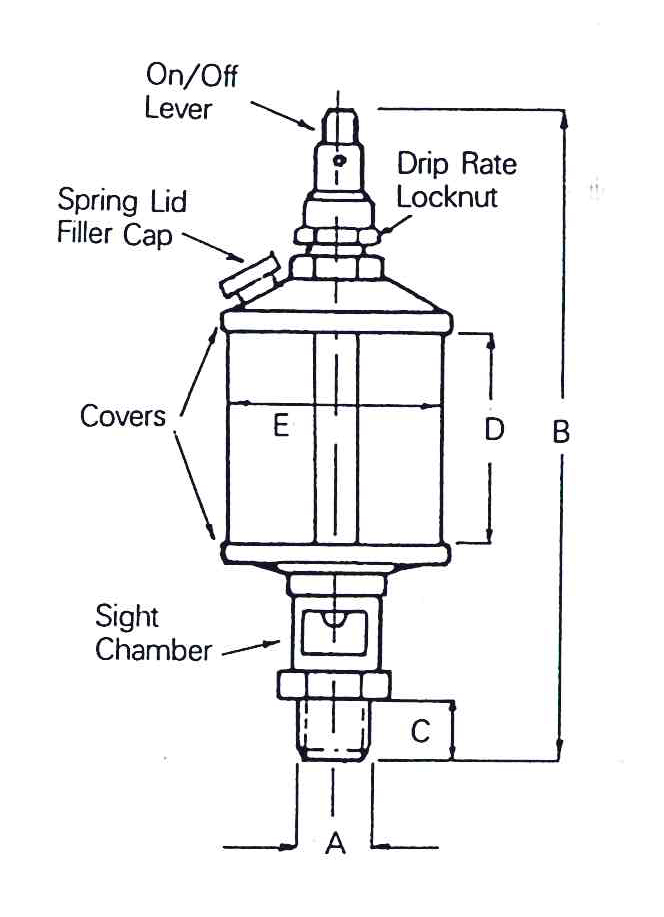Adams Drip Feed Lubricators - GSF 240 - 1/4" BSP
