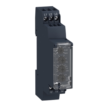 شنايدر ريلاى ارتفاع و انخفاض الجهد فازة  220-480 VAC - 1C/O