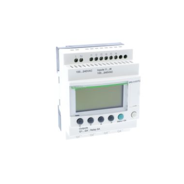 مرحل ذكي مدمج Zelio Logic - 10 مداخل/مخارج - 100..240 فولت تيار متردد - بدون ساعة - شاشة