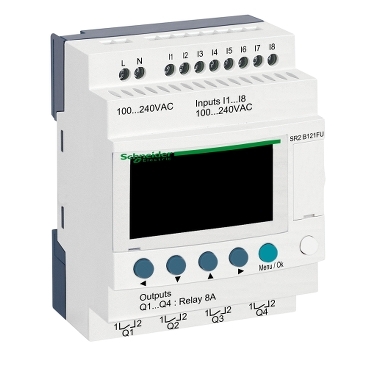 Schneider Electric SR 12 I/O REL. 100-240VAC DISPL & CLK