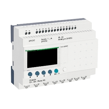 Schneider Electric SR 20 I/O REL. 24VDC DISPL W/O CLK