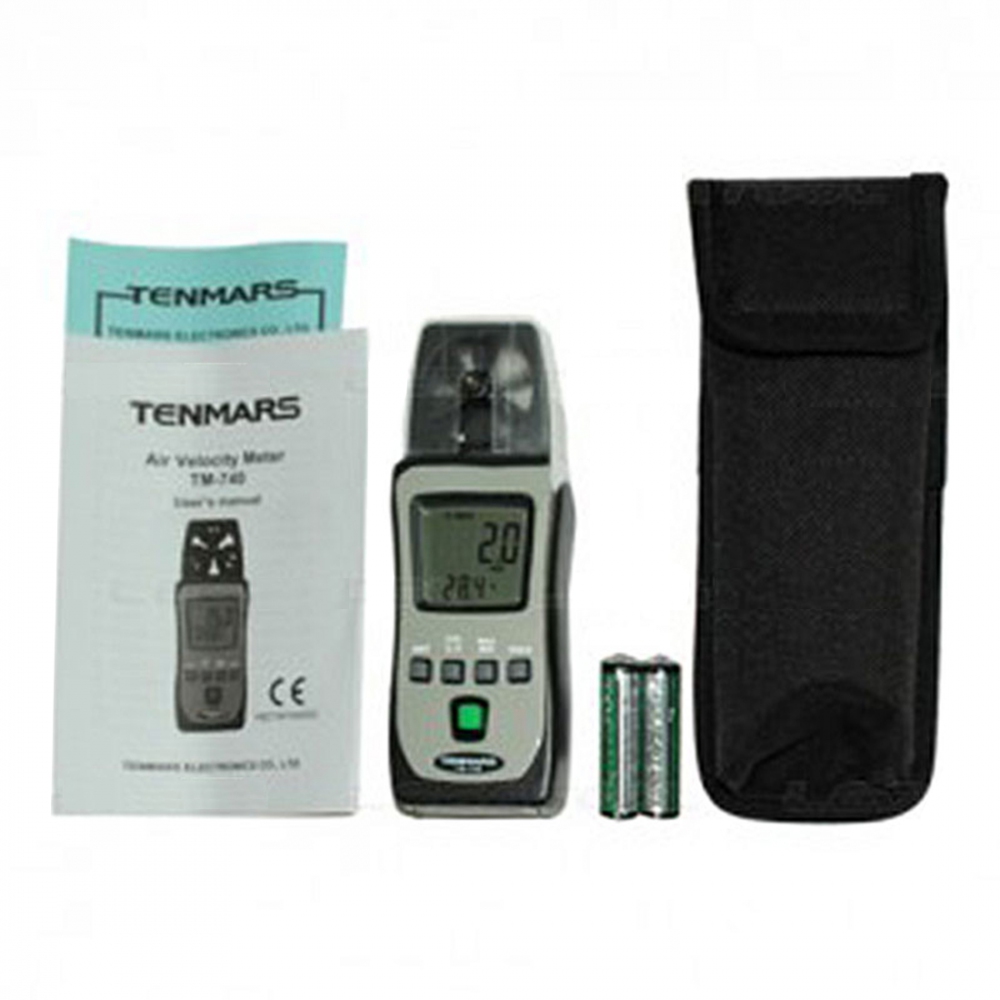 Anemometer 5°C ~ +40°C, <95% RH Tenmars