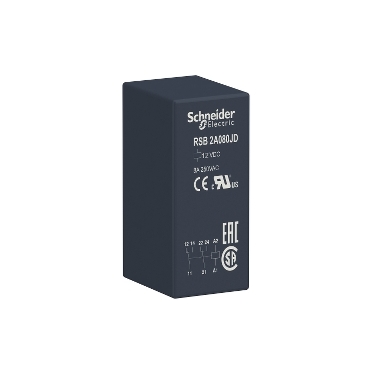 SE Interface Plug-in Relay, 8 A, 2 CO, 12 V DC