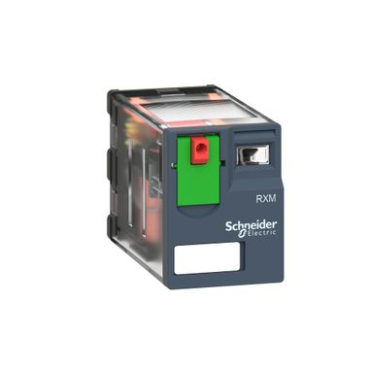 SE Harmony, Miniature Plug-in Relay, 6 A, 4 CO, With Lockable Test Button, 48 V AC