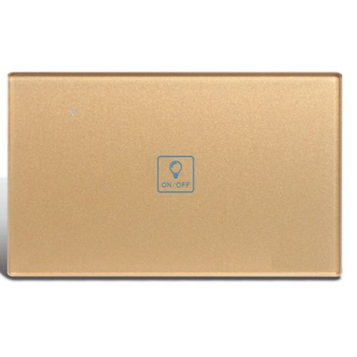 WIFI Smart Touch Wall Switch 1 Gang 10A Gold