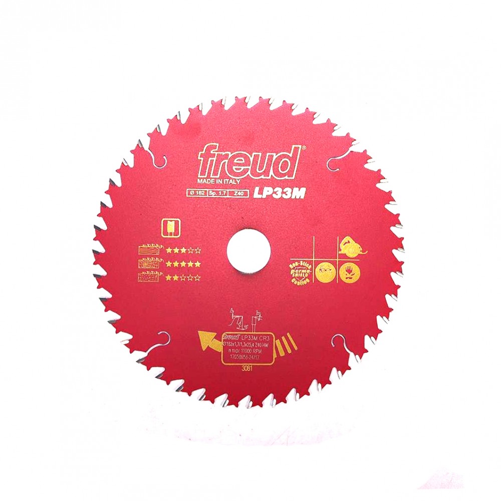 Circular Saw Blade 182x1.7x25.4 mm, 40 Teeth Frued