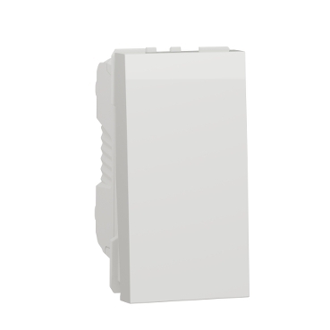 One-way switch 16A screws 1module - white