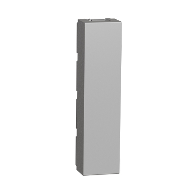 2xBlind cover 1/2 module - Aluminium