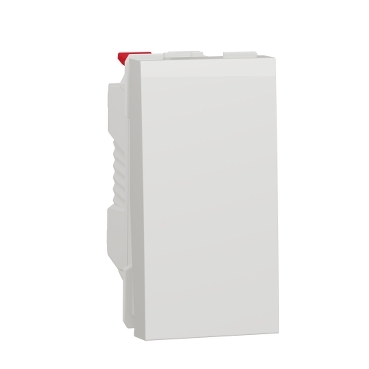 One-way switch 10A 1module - white