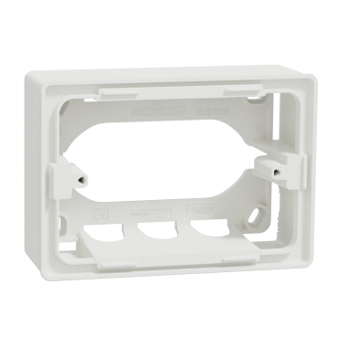 Schneider Electric 3 modules surface mounting box Studio - white