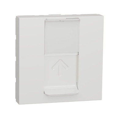 Schneider Electric RJ45 Cover Keystone/Systimax 2modules - white