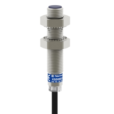 Inductive Proximity Sensors XS, Inductive Sensor XS6 M8, L51mm, Stainless, Sn2.5 Mm, 12...48 VDC, Cable 2 M
