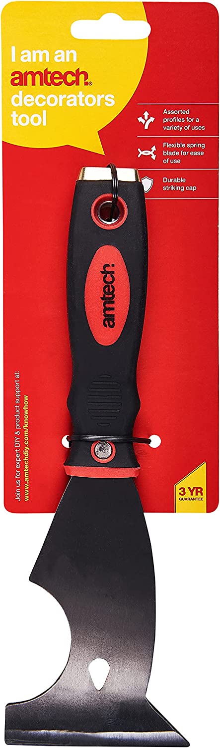 6-In-1 Scraper - Soft Grip Handle Amtech