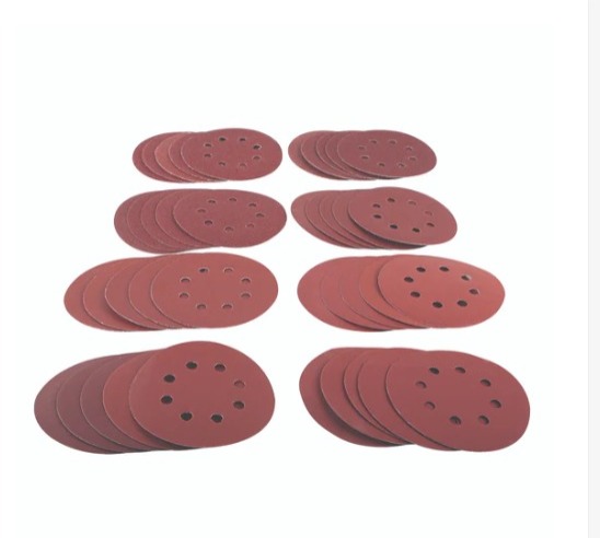 Amtech Mixed Grit Circular Sanding Sheet Set Pack Of 40 - 125mm
