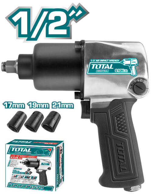 TOTAL AIR IMPACT WRENCH 1/2" - 610Nm