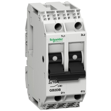 Thermal Magnetic Circuit Breaker, TeSys GB2, 2P, 3 A, Icu 3 KA@415 V