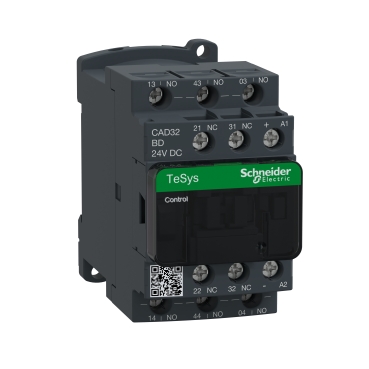 TeSys Deca Control Relay,3NO+2NC,<=690V,24V DC Standard Coil