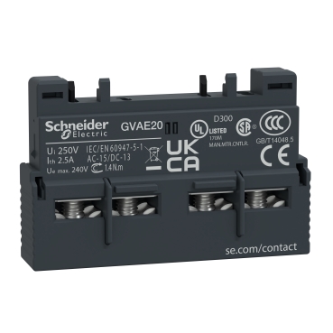 TeSys GV2 & GV3 - Auxiliary Contact - 2 NO