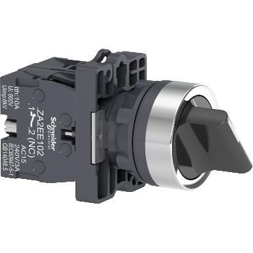 Selector Switch - Ø22 - Standard Handle - 2 Positions - 1NO+1NC