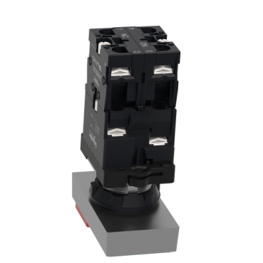 Illuminated Double-headed Push-button, Easy Harmony XA2, Plastic, 22mm, 1 Green Flush I + 1 Light + 1 Red Flush O, 24V AC/DC, 1NO + 1NC