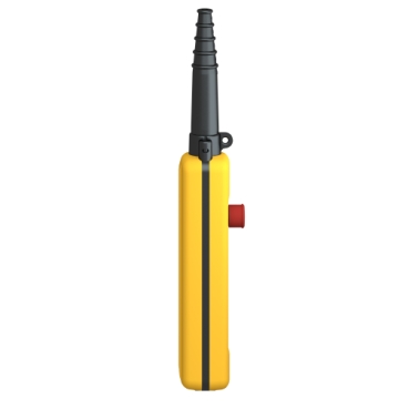 Pendant Control Station, Plastic, Yellow, 4 Push Buttons, 1 Emergency Stop