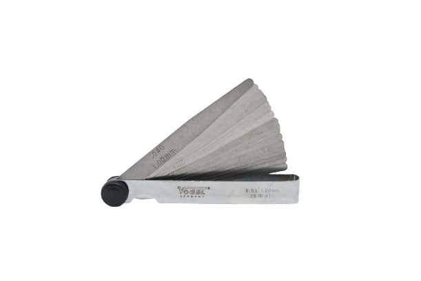 Feeler Gauge, 13 Blades 0,05-1,00mm 100mm, With Lock-nut, Singly Packed