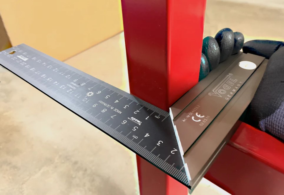 Carpenter's Try Square Aluminium Blade With Graduation 8"mm/mm