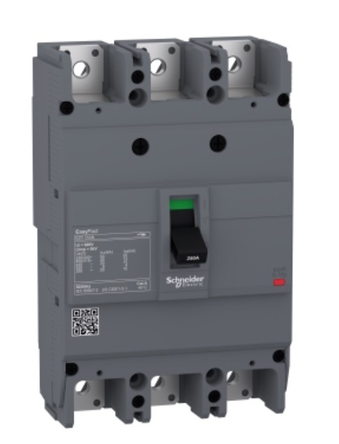 قاطع تيار Easypact EZC250N - TMD - 200 أمبير - ثلاثي الأقطاب وثلاثي الأبعاد
