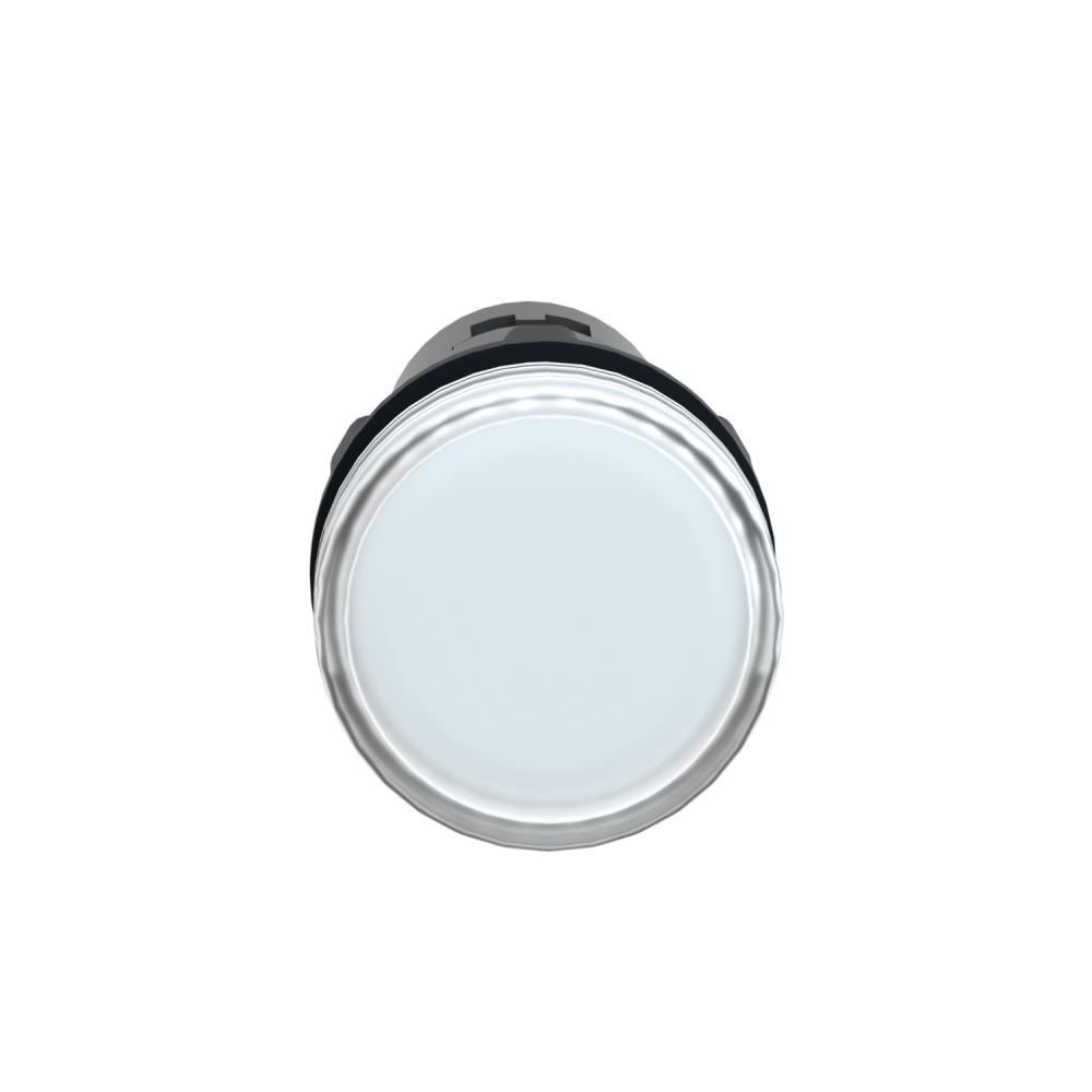 لمبة اشارة مستديرة بقُطر 22 مم - أبيض - مصباح LED مدمج - 24 فولت تيار متردد/تيار ثابت - أطراف توصيل المشبك البرغي