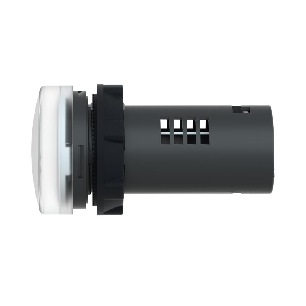 Round Pilot Light Ø 22 - White - Integral LED- 24 V AC/DC- Screw Clamp Terminals