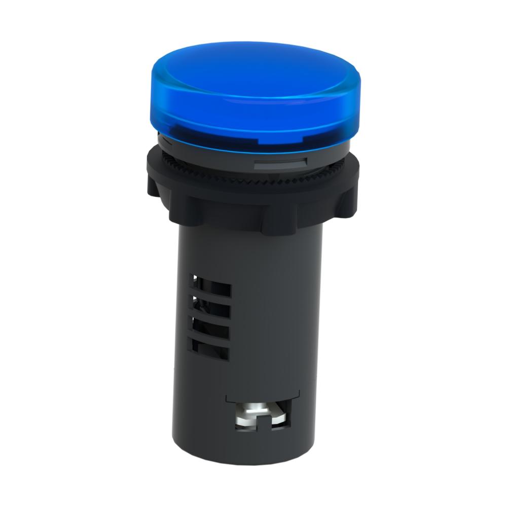 Pilot Light, Plastic, Blue, Ø 22 Mm, With Integral LED, 24 V AC/DC