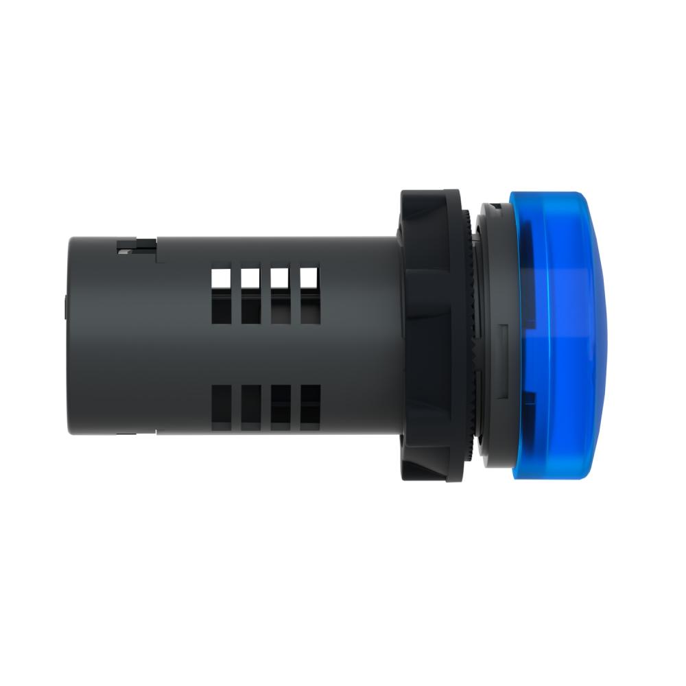 Pilot Light, Plastic, Blue, Ø 22 Mm, With Integral LED, 24 V AC/DC