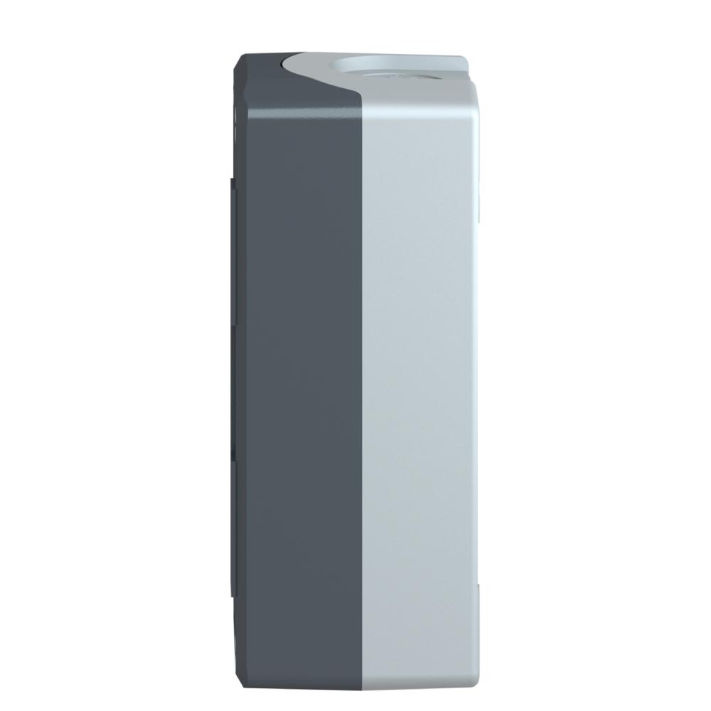 Empty Control Station, Plastic, Dark Grey Lid, Light Grey Base, 3 Cut-out