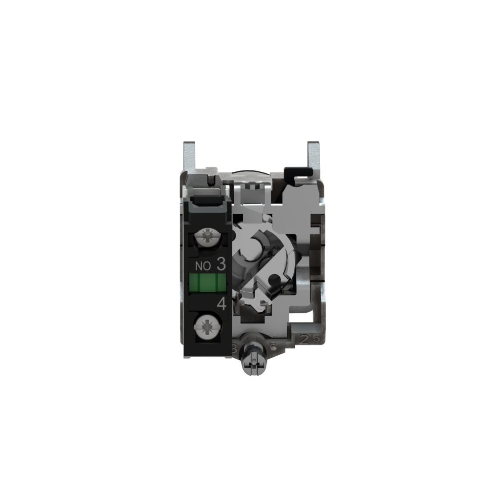 Key Switch Selector, Metal, Black, Ø22, Key N°455, 2 Positions, Stay Put, 1 NO