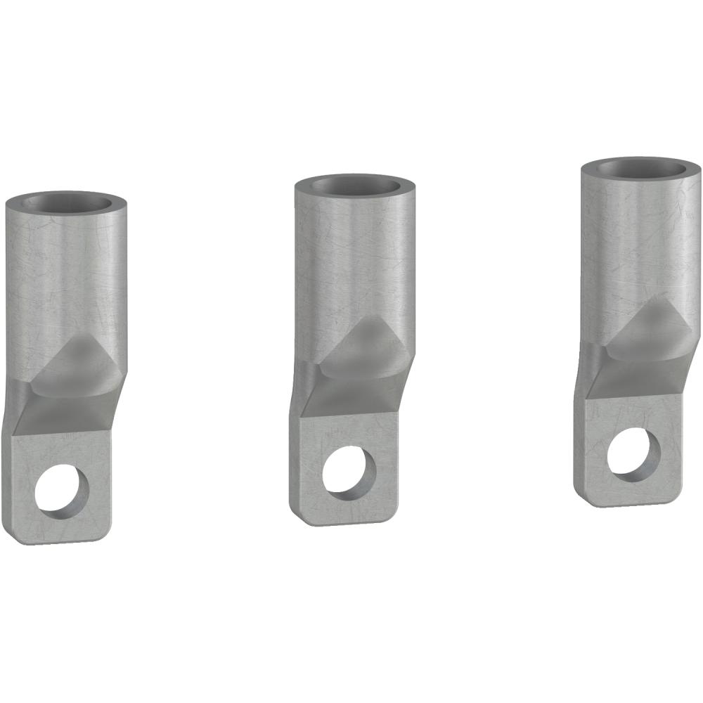 crimp lugs for copper cable, ComPact NSXm, 120 mm² rigid cable, 95 mm² flexible cable, set of 3 parts