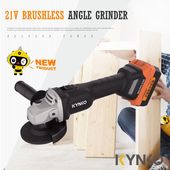 Brushless Cordless Angle Grinder 4" 21 Volt 4Ah