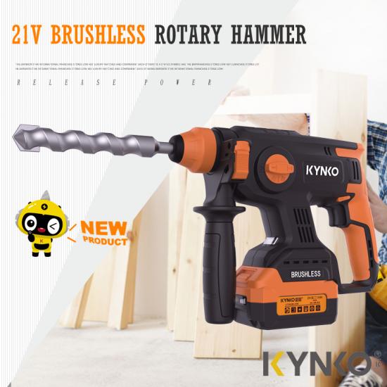 Brushless Cordless Rotary Hammer 22mm 21 Volt