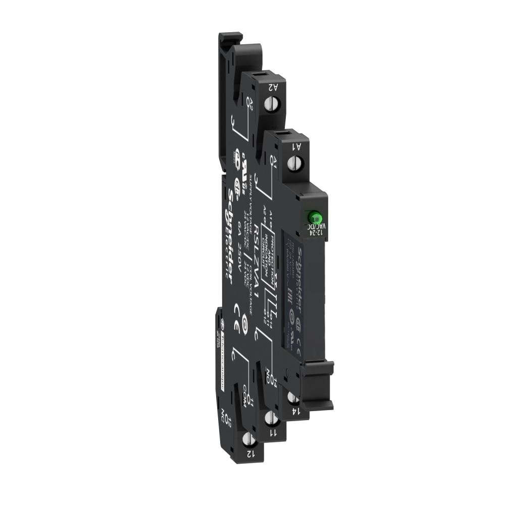 Slim Relay Mounted On Screw Socket With LED And Protection Circuit, 24 V