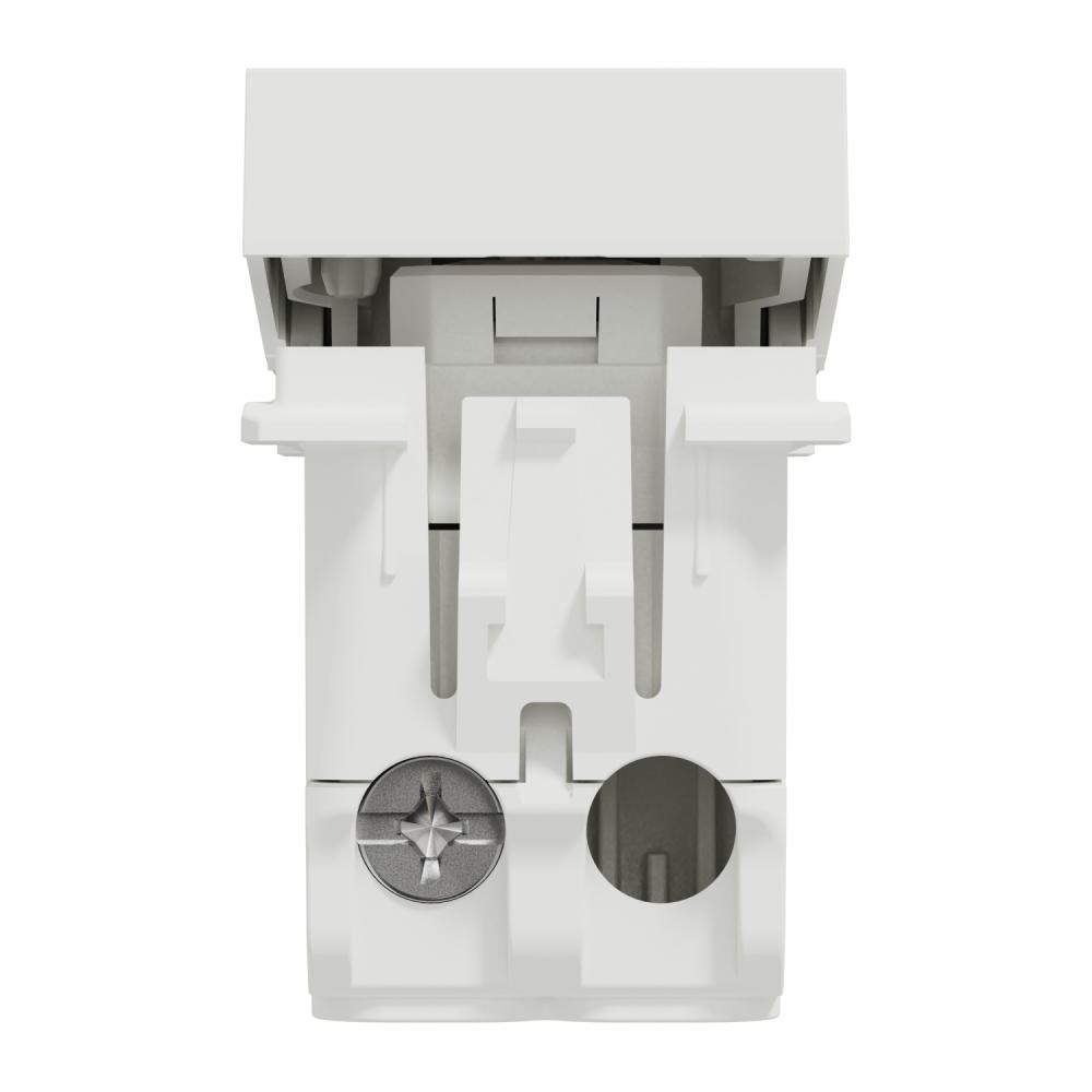 One-way switch 16A screws indic  lamp 1m - white