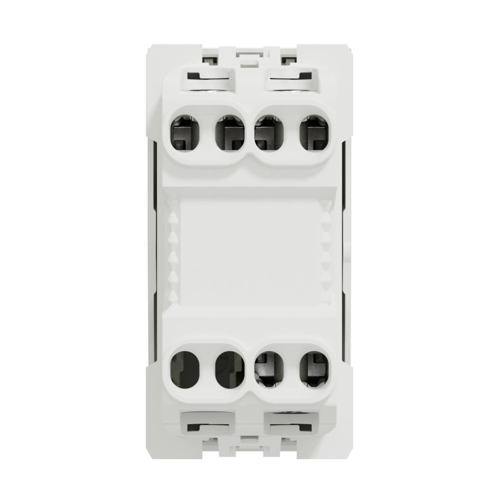 One-way switch 16A screws indic  lamp 1m - white