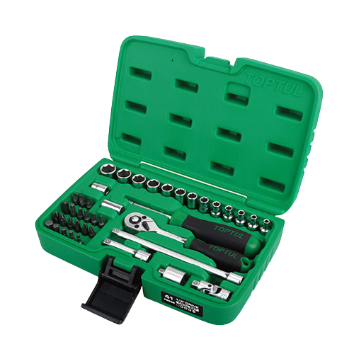 41PCS Professional Grade 1/4" DR. Flank Socket Set