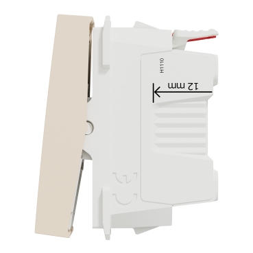 One-way switch 10A 1module - Beige