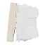 10AX two way switch screw 1 mod - Beige