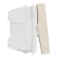 two-way switch 16A screws 1module - Beige