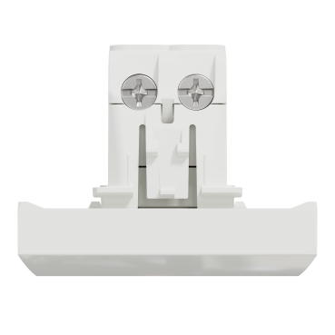 One-way switch 16A screws 2modules - white