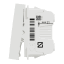 One-way switch 16A screws 2modules - white